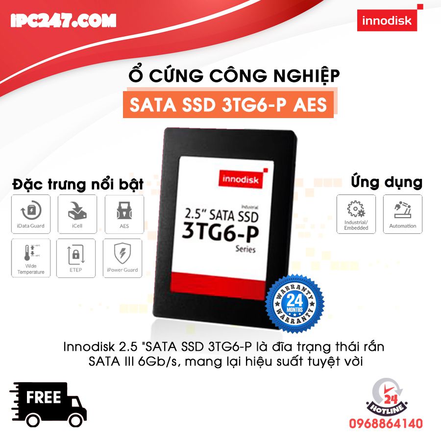  Ổ cứng công nghiệp SATA SSD 3TG6-P AES 