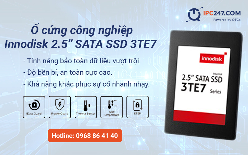 ổ cứng công nghiệp Innodisk 2,5” SATA SSD 3TE7